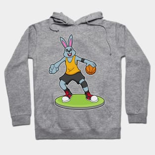 Rabbit as Basketball player with Basketball Hoodie